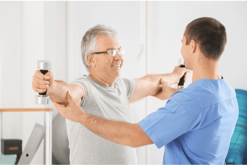 guided physical therapy - arms