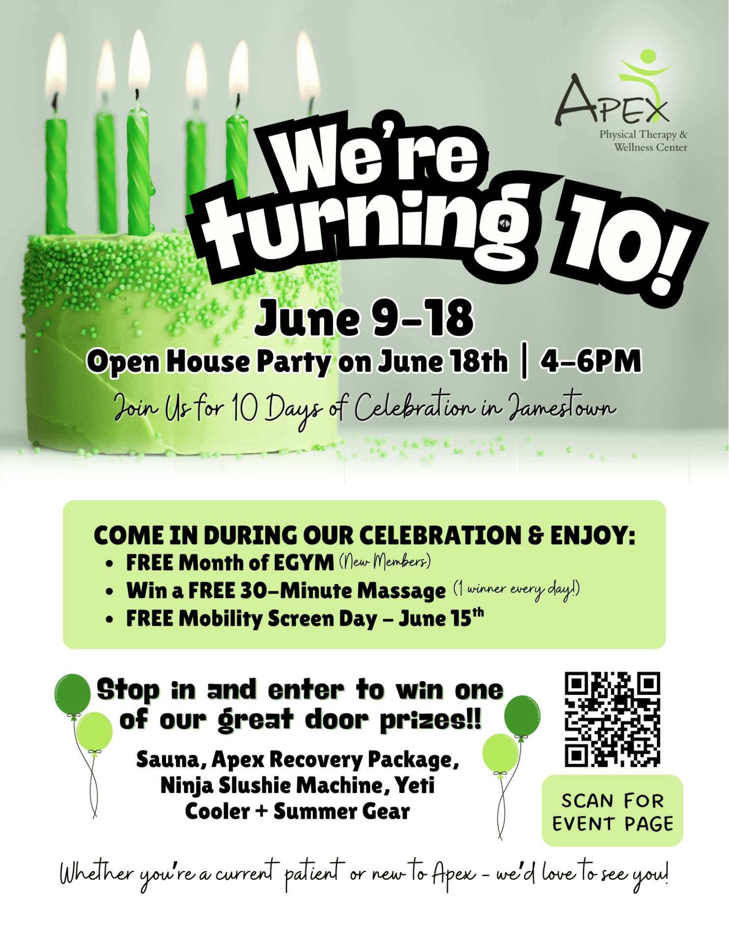 Jamestown 10 year flyer